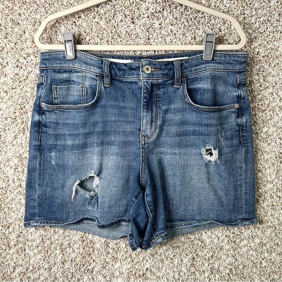 Pilcro and the Letterpress Shorts Women’s 31 Anthro Slim Boyfriend Distressed - Picture 1 of 9